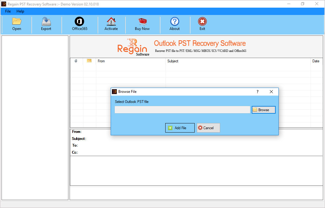 Regain Outlook PST Recovery Tool 04.09.108 full